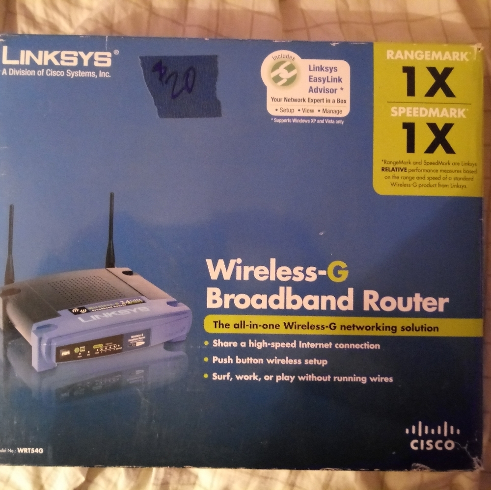 Linksys Wireless Router Model WRT54G